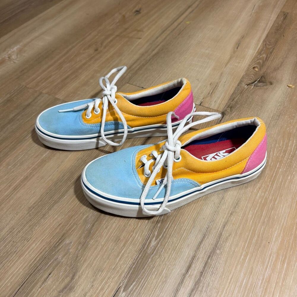 Vans Men’s Canvas Shoe Multicolor Sneaker Low Top Sz 4 Canvas Classic Skate Punk